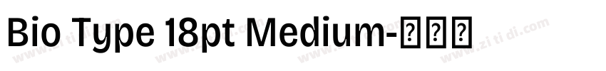 Bio Type 18pt Medium字体转换 Bio Type 18pt Medium字体转换